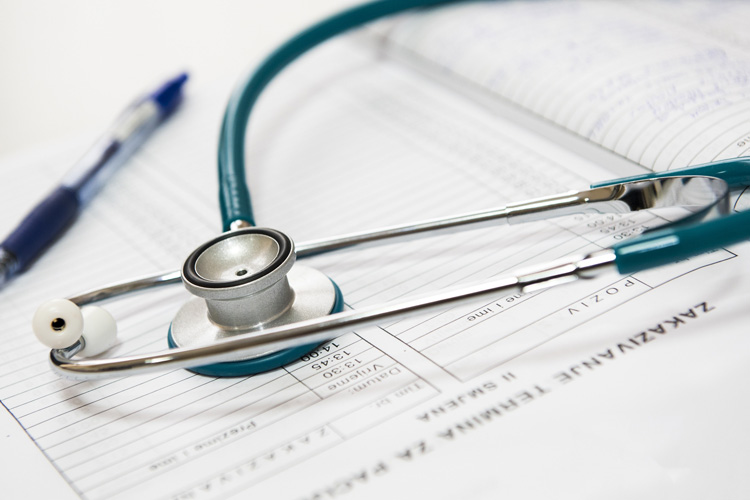 stethoscope on paper